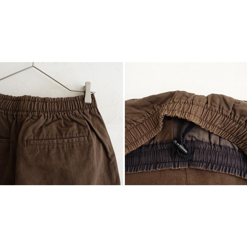 MHL. コットンパンツ MHL エムエイチエル コットンパンツ ワイド ベージュ