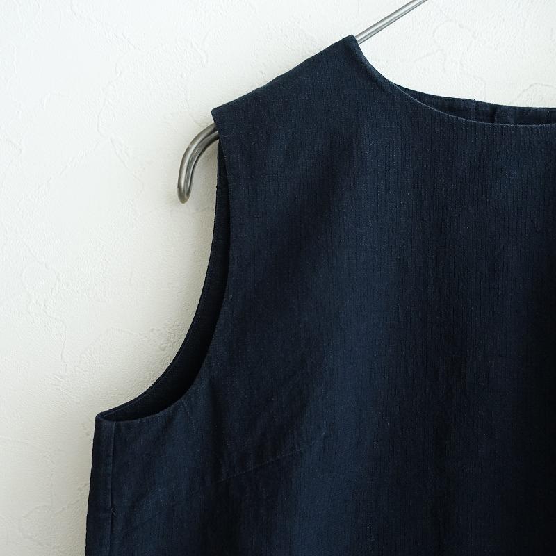 アーツアンドサイエンスリネンノースリーブシャツ