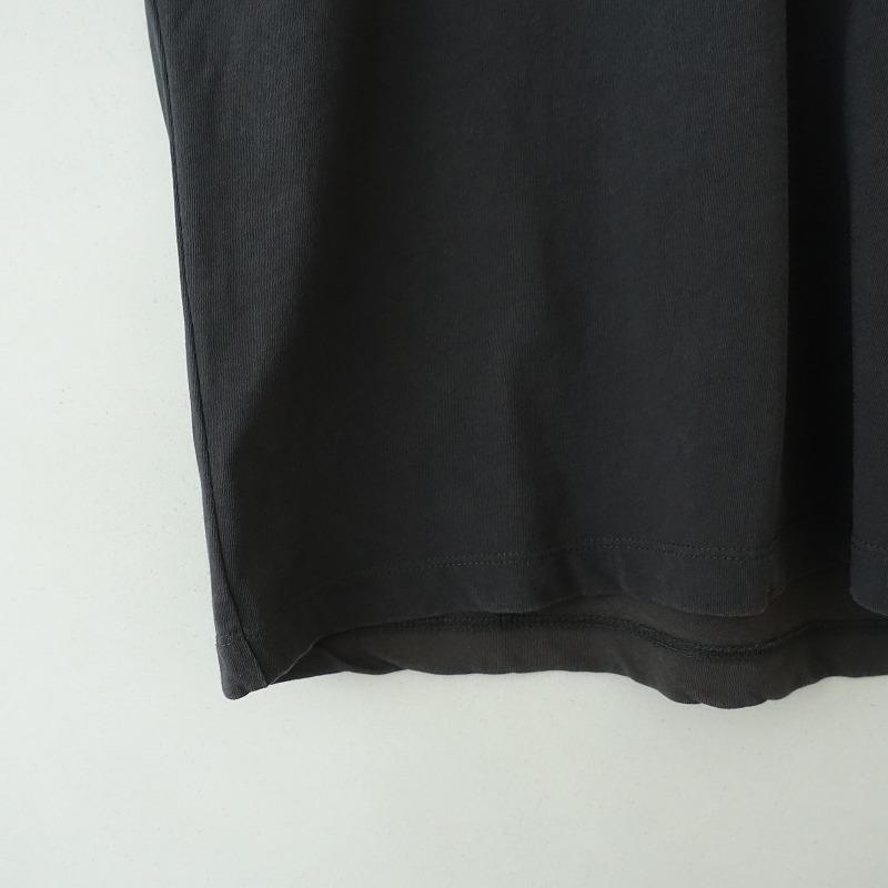 マノン manon *コットンTシャツ*0綿天竺チャコールグレー半袖 