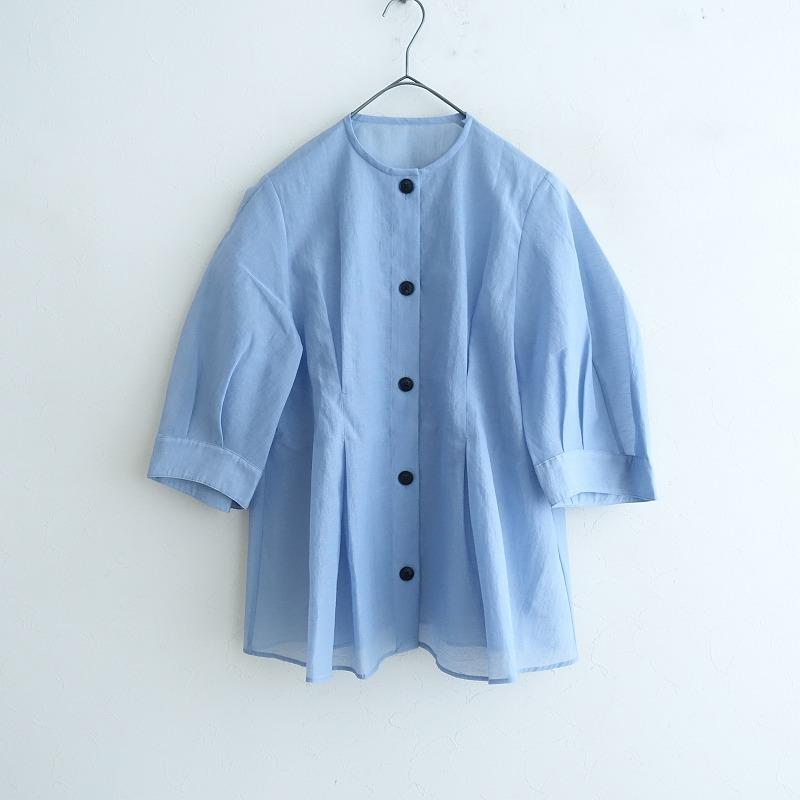 24AW IENA スラブオーガンジーペプラムブラウス IENA（イエナ）の「スラブオーガンジーペプラムブラウス（シャツ