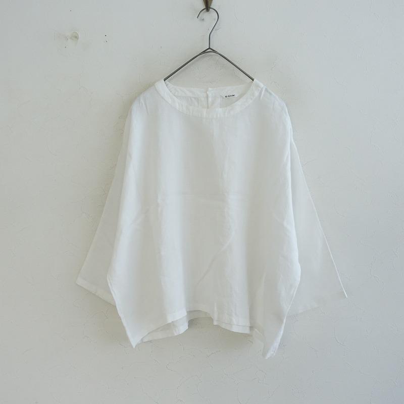 LE GLAZIK（ルグラジック） *リネンワイドプルオーバー*36麻ホワイト白