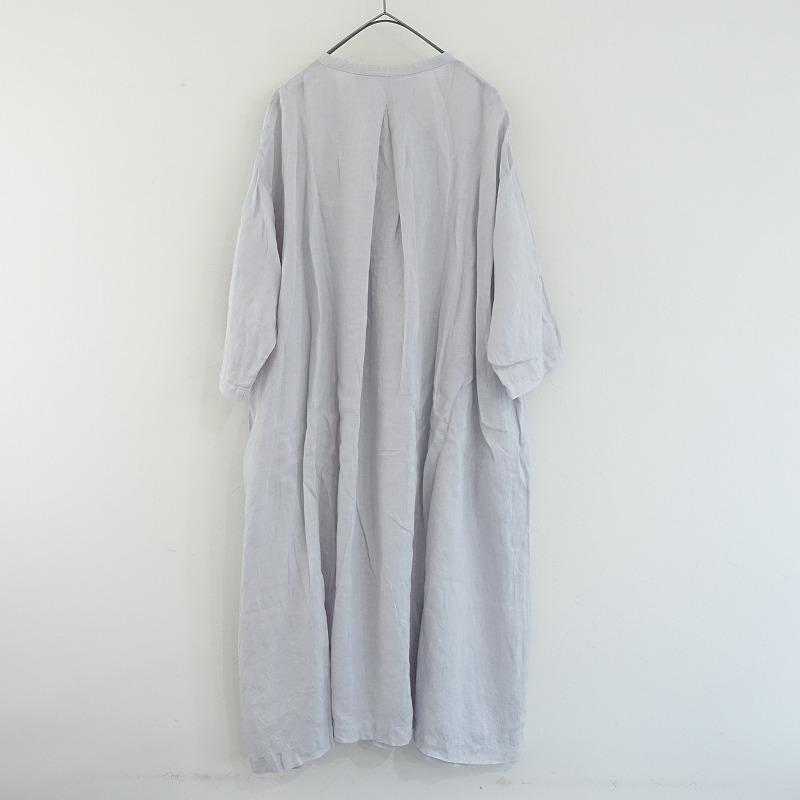 nest Robe ネストローブ *リネンバンドカラースモックワンピース