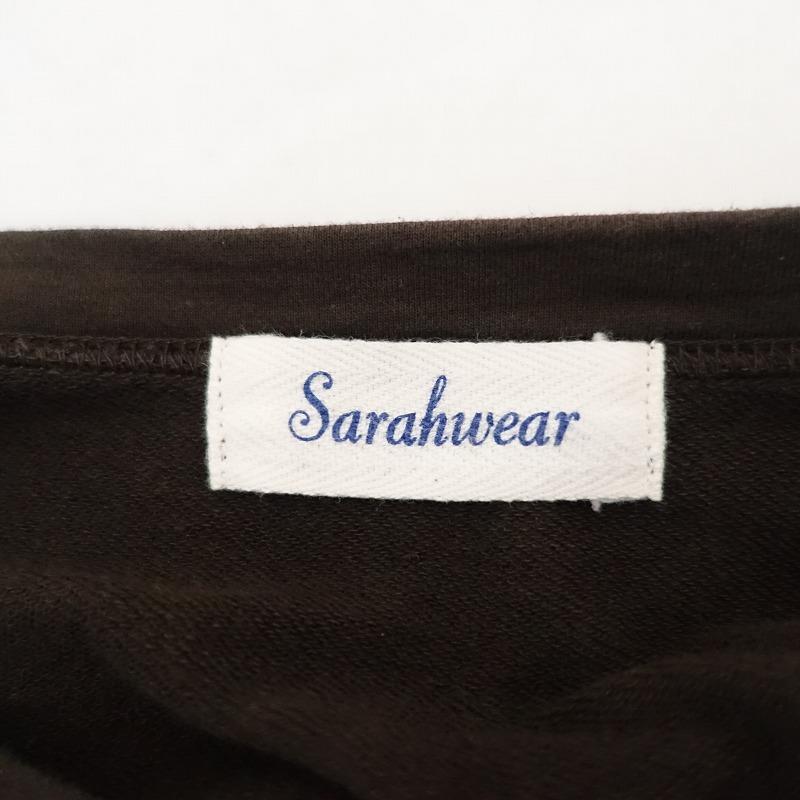 サラウェア SARAH WEAR *ロングスウェットカーディガン*ONE綿ブラウン 