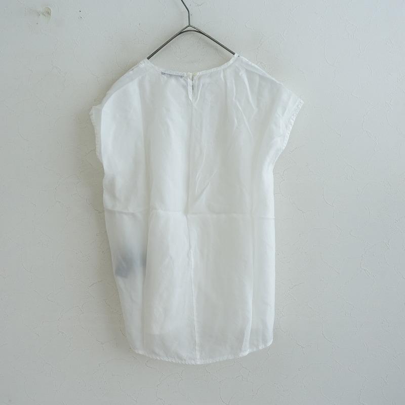 pas de calais ホワイト 半袖シャツ pas de calais（パドカレ） 【2024/定価2.7万】パドカレ *刺しゅう