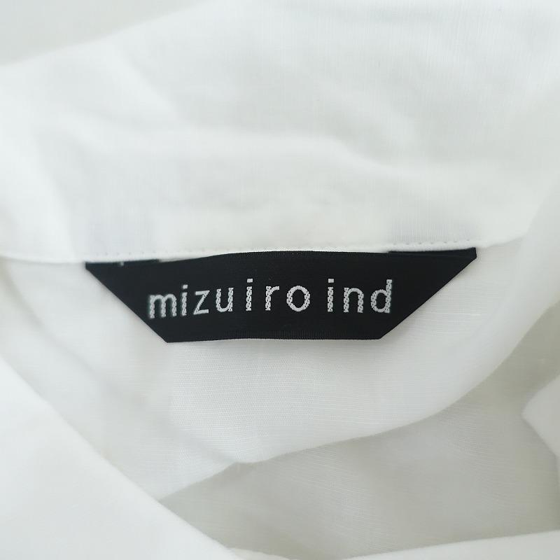 2025】ミズイロインド mizuiro-ind *オーバーサイズシャツ*ホワイト白 