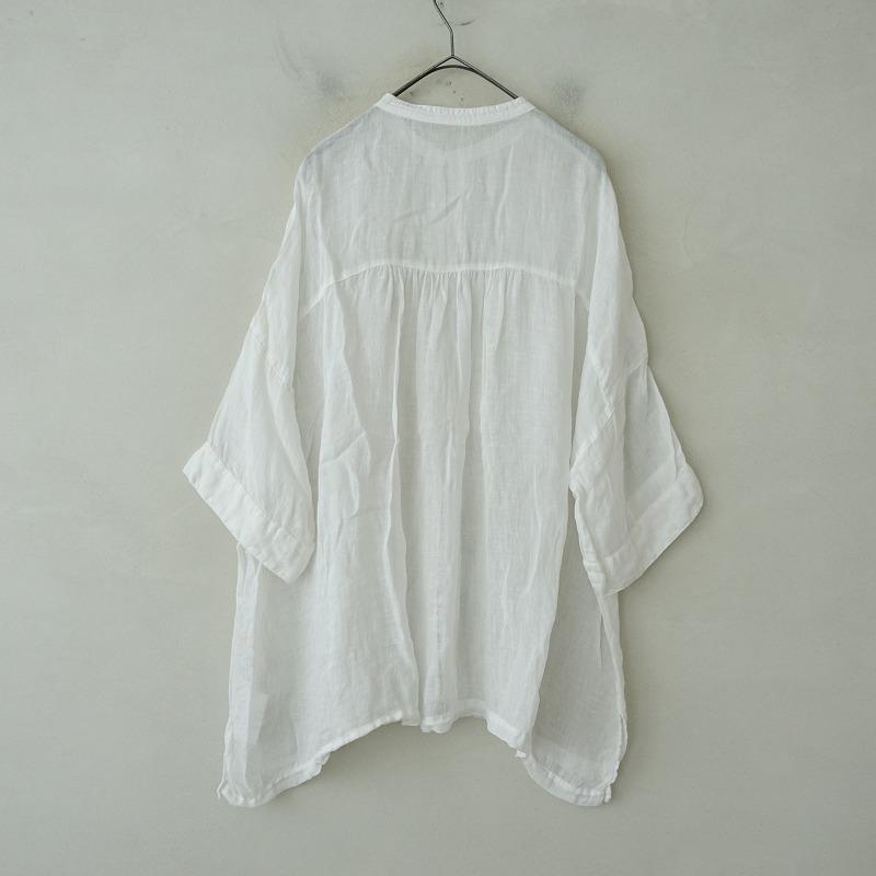 ネストローブ　リネンガーゼシャツ 新品未使用　nest robe nest Robe 【定価2.4万】ネストローブ *リネンガーゼロング