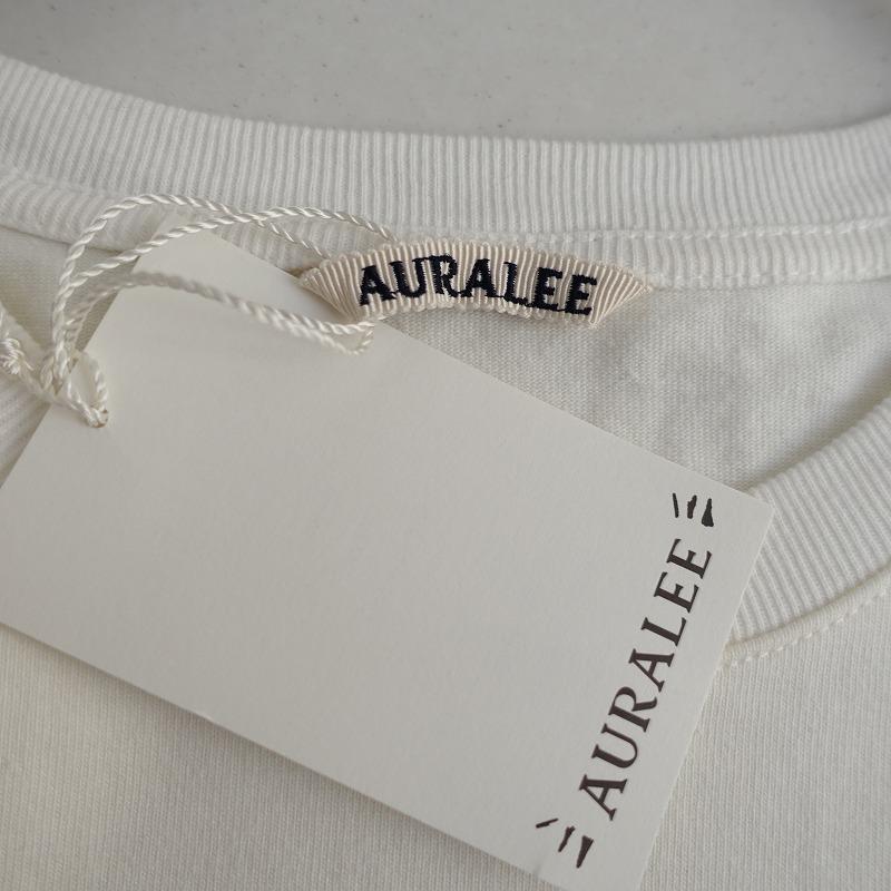 【haru】AURALEE ホワイト 長袖カットソー　サイズ5 AURALEE オーラリー|レディース,服,ワンピース,シャツ,ブラウス