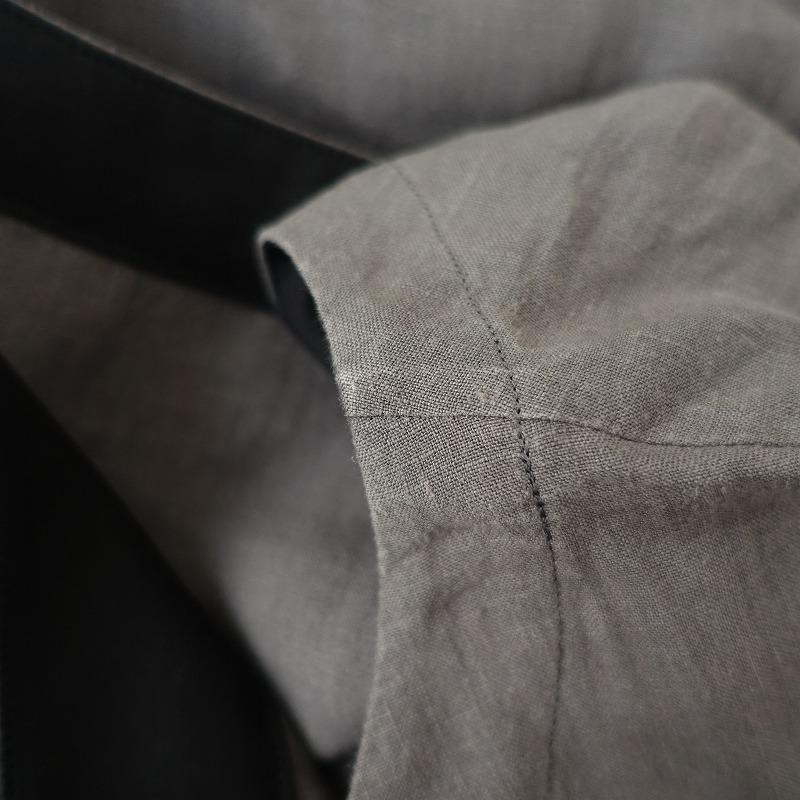 美品☆ マーガレットハウエル リネン ジャケット 背抜き ライトグレー