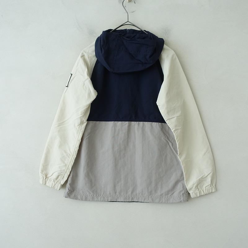 L.L.ビーン L.L.Bean *ハーフジップナイロンパーカー*XS濃紺/グレー 