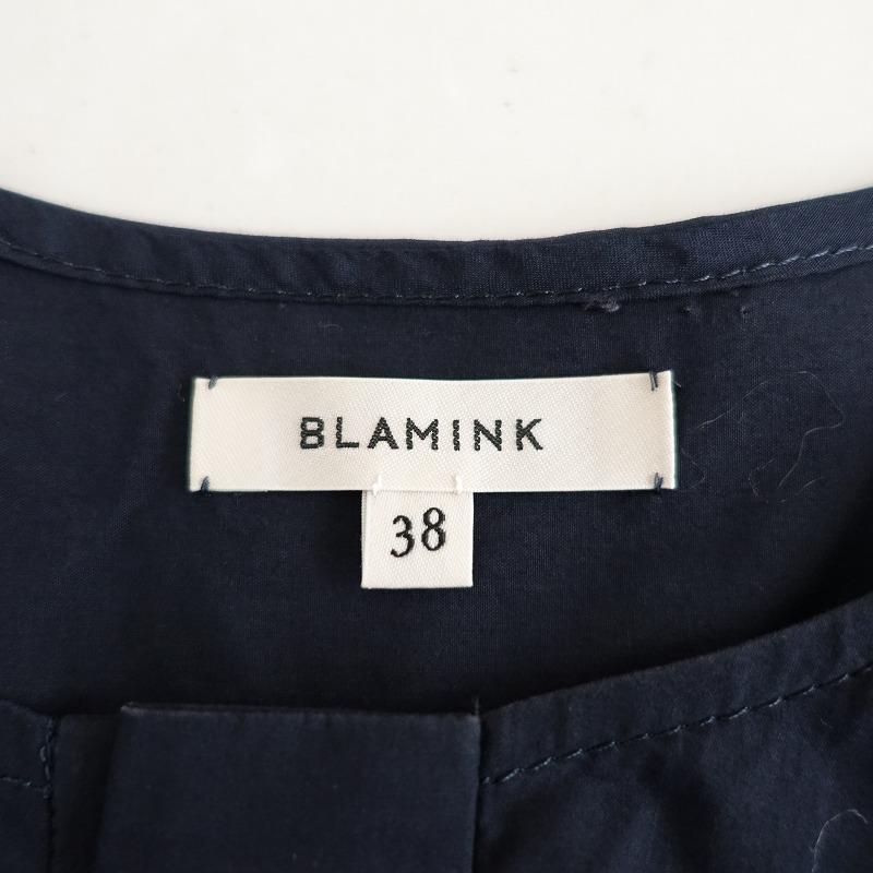 BLAMINK ブラミンク *コットンタックギャザースリーブレスワンピース 