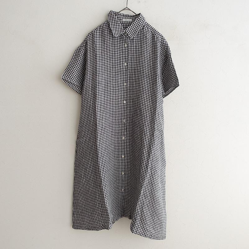 フォグリネンワーク fog linen work *リネンギンガムチェック半袖