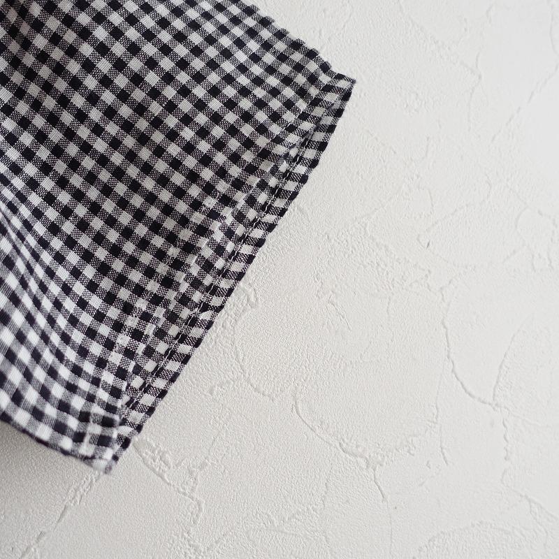 フォグリネンワーク fog linen work *リネンギンガムチェック半袖