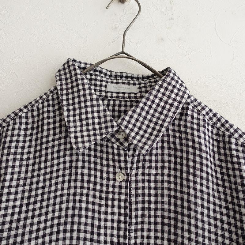 フォグリネンワーク fog linen work *リネンギンガムチェック半袖