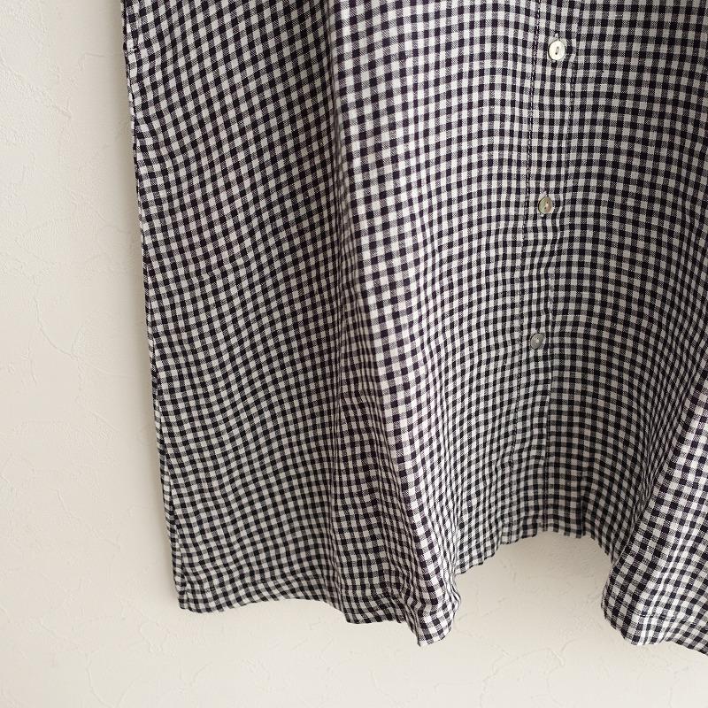 フォグリネンワーク fog linen work *リネンギンガムチェック半袖