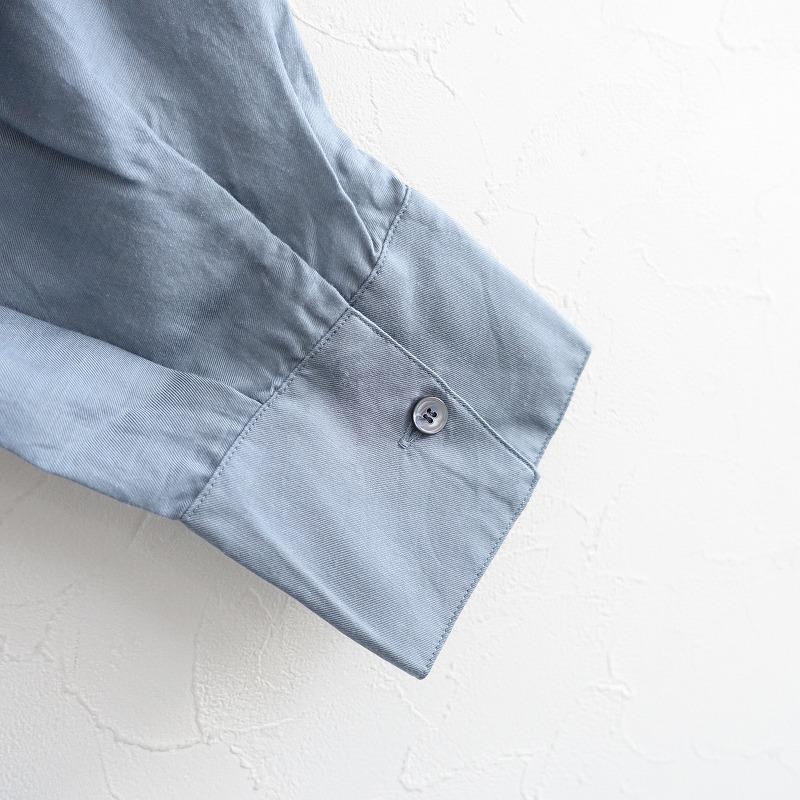 定価4.1万】ウィロウ WIRROW *キュプラコットンドレス*1ツイルAsh Blue