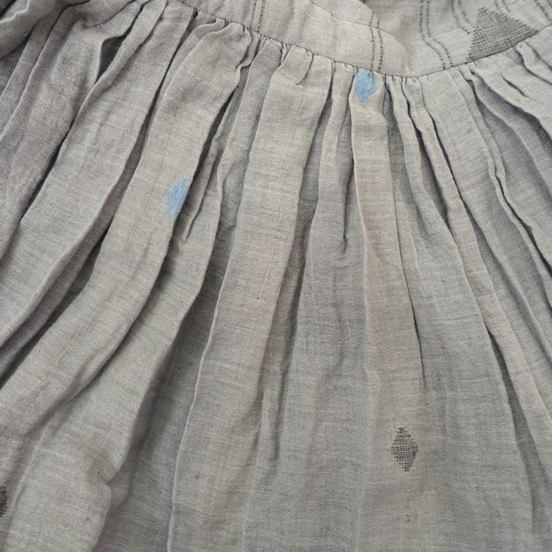 【売約済み】TWO CHAPATI ラバリブラウス　カシュクール トゥーチャパティー TWO CHAPATI *ラバリブラウス*コットン綿グレー総