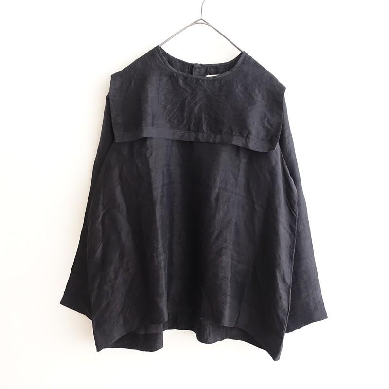 難あり/定価2.8万】ブノン BUNON *バックボタンセーラーブラウス*F