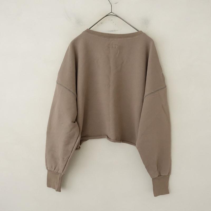 専用　美品　conte クロップド　プルオーバースウェット 定価1.5万】コンテ conte *クロップドプルオーバースウェット*コットン