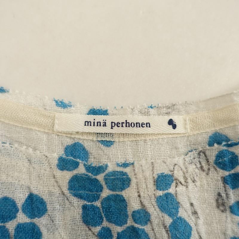 mina perhonen（ミナペルホネン） *oasis ブラウス*リネン麻ガーゼ総柄 