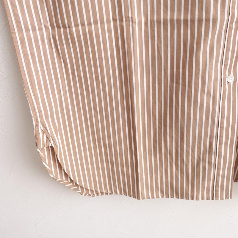 美品/定価1.8万】アワーホーム OURHOME *播州織のベーシックシャツ*F綿