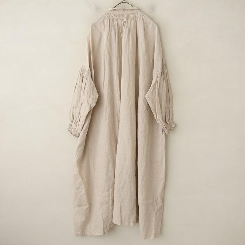 美品⭐︎ネストローブ　2021AW リトアニアリネンスモックワンピース　ベージュ お気に入りのワンピース** | 岡山店 | nest Robe Shop Blog | nest