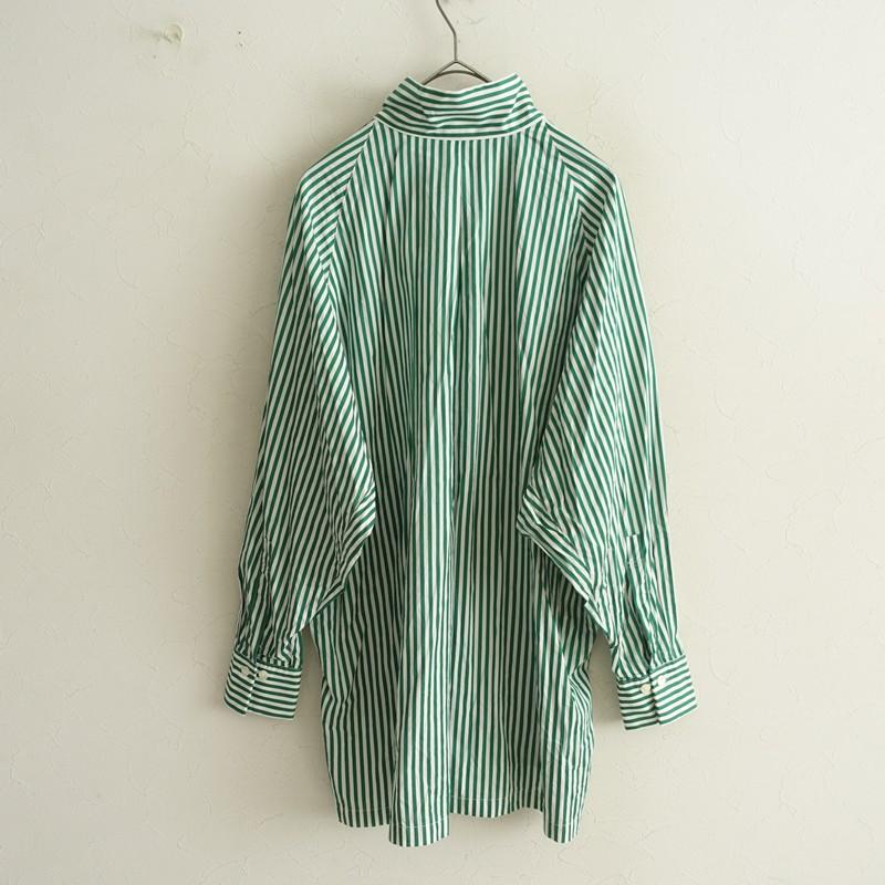 ハバーサック HAVER SACK *コットンストライプハイネックシャツ*1綿