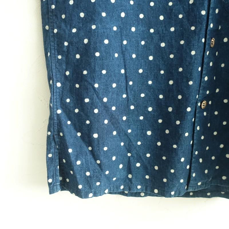 45R（フォーティファイブアール） *コットンドット丸襟ブラウス*1綿