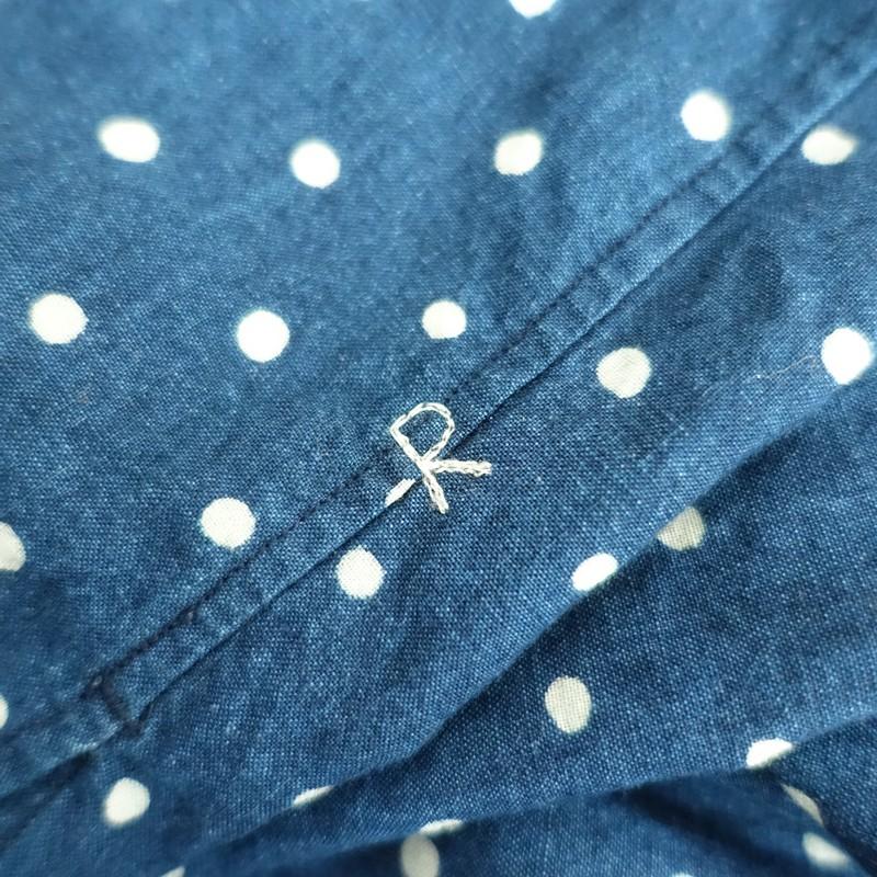 45R（フォーティファイブアール） *コットンドット丸襟ブラウス*1綿