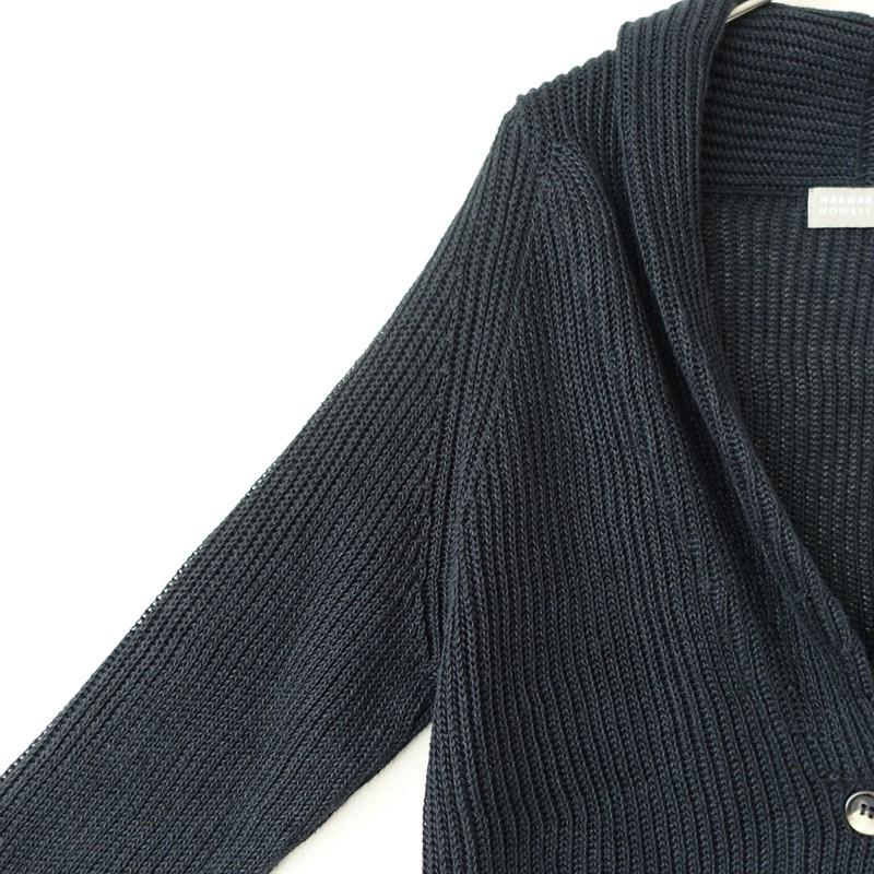 MARGARET HOWELL（マーガレットハウエル） *リネンショールカラー畦