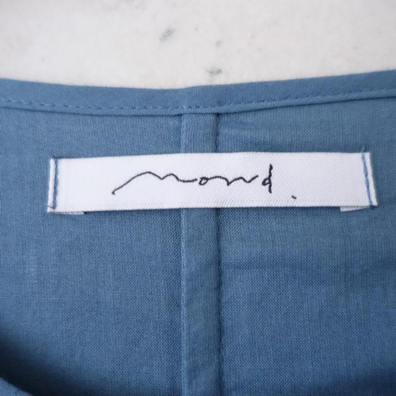 美品】モンド mond./nui mond *ラップワンピース*コットン綿ブルー系
