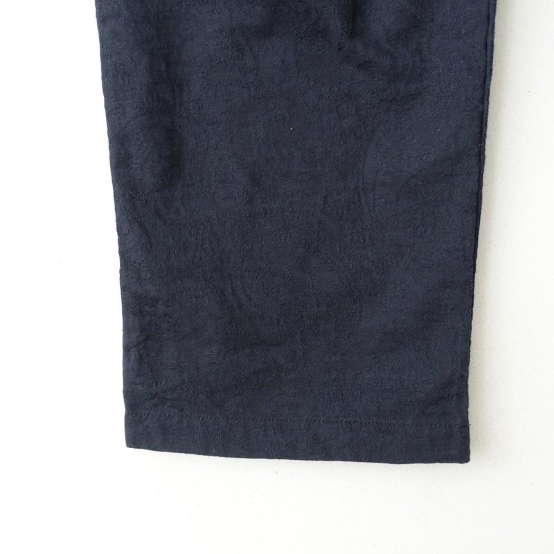 内田ミシン uchidamishin *ペイズリー柄パンツ*ダークネイビー濃紺ゴム