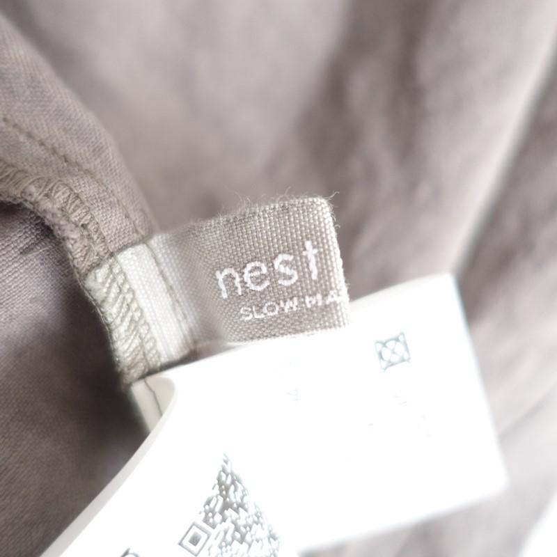nest Robe（ネストローブ） *ブラックリネンバックVネックノースリーブ