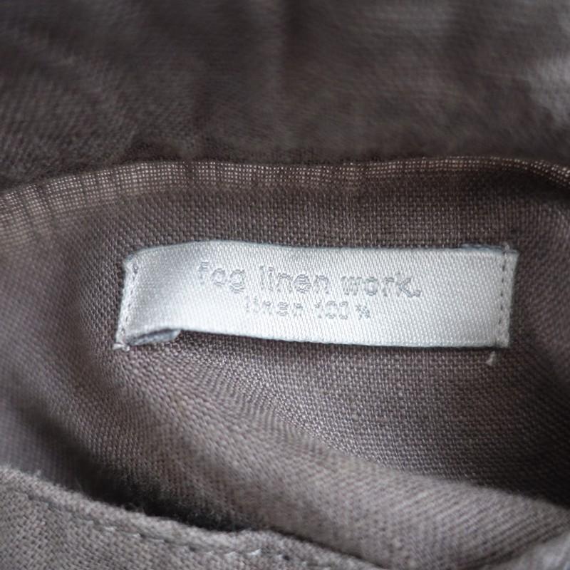 美品】フォグリネンワーク fog linen work *リネンバンドカラー