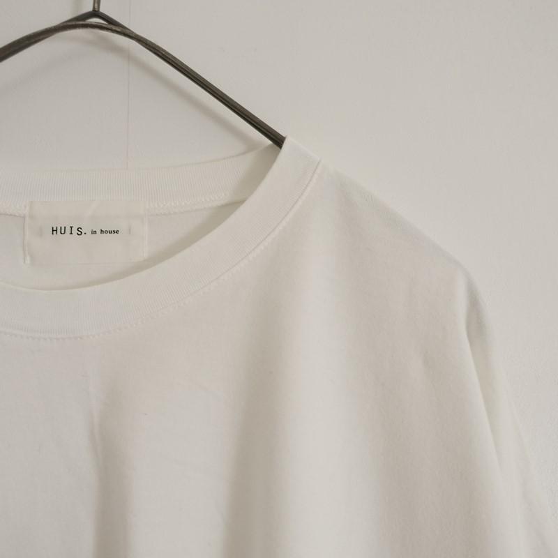 定価1.2万】ハウス HUIS. *SUVIN COTTON 長袖スクエアワイドカットソー