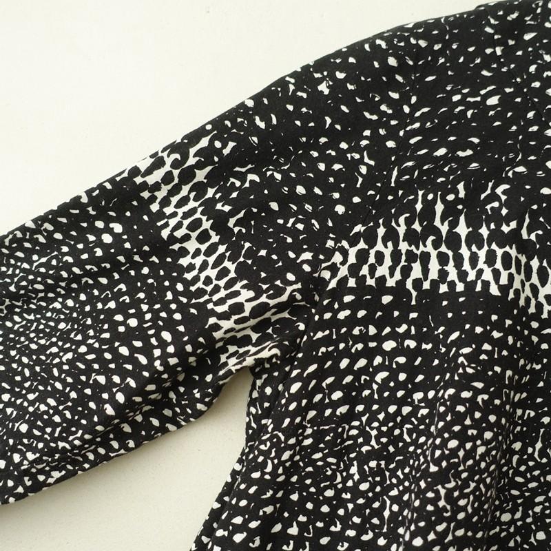 マリメッコ marimekko *コットン長袖チュニックワンピース*36綿総柄