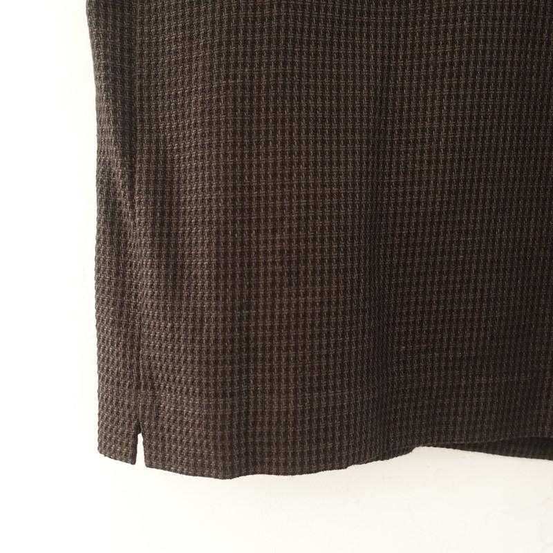 【美品/2024】アーツ&サイエンス ARTS&SCIENCE *New balloon blouse 3 プルオーバーブラウス*1茶黒チェック(25-2512-567)【03A62】の画像