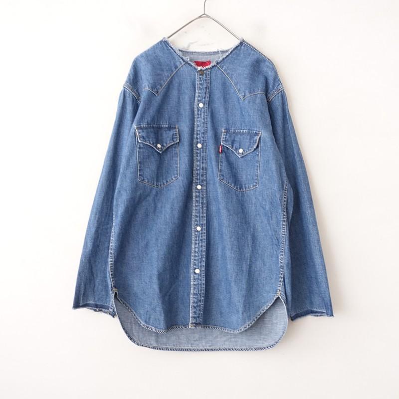 リーバイスレッドタブ Levi's Red Tab *ノーカラーデニムシャツ*XL綿