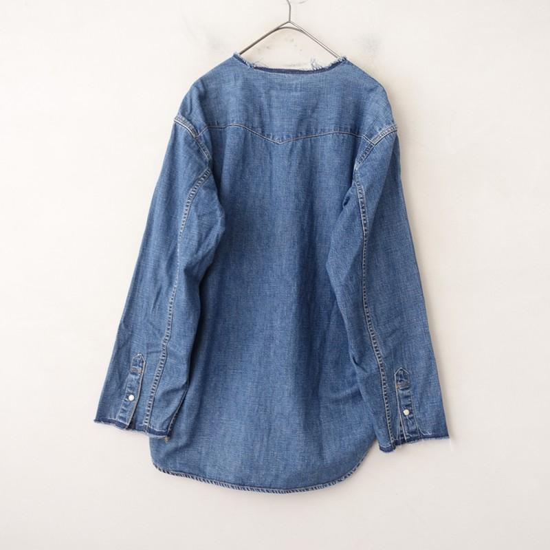 リーバイスレッドタブ Levi's Red Tab *ノーカラーデニムシャツ*XL綿