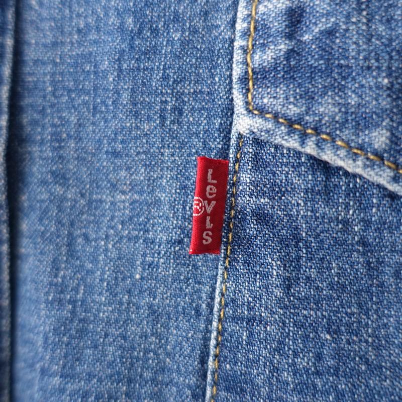 リーバイスレッドタブ Levi's Red Tab *ノーカラーデニムシャツ*XL綿