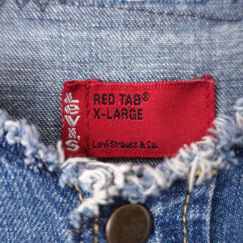リーバイスレッドタブ Levi's Red Tab *ノーカラーデニムシャツ*XL綿
