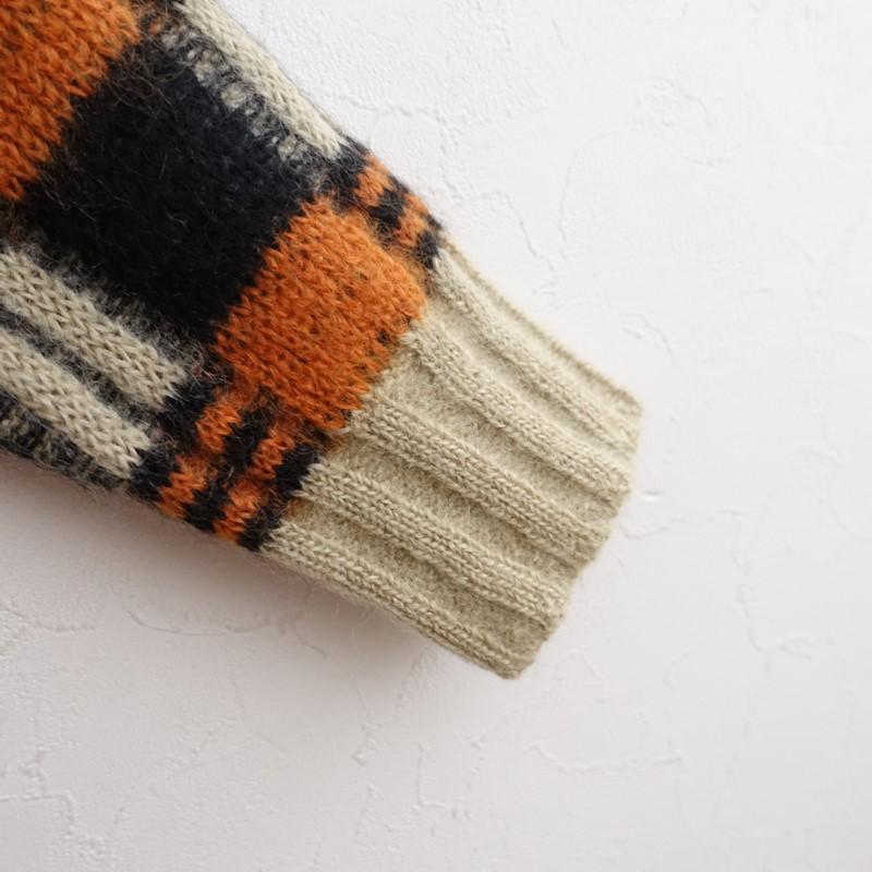 美品】マルニ MARNI *W Checkered Button Down Sweater モヘヤ混