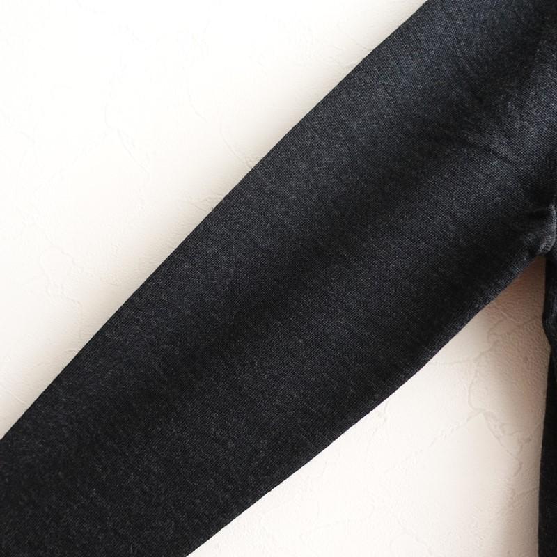 ATON（エイトン） *ウールニットプルオーバー*02毛チャコールグレー