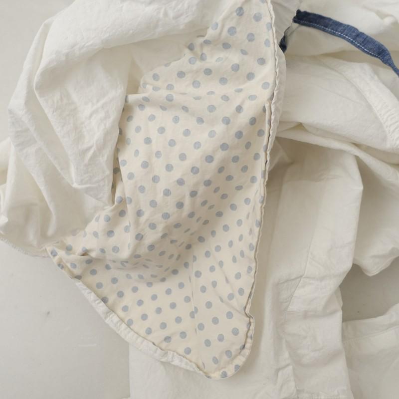 快晴堂 【美品/定価1.9万】快晴堂 *コットンリネンタックワイド