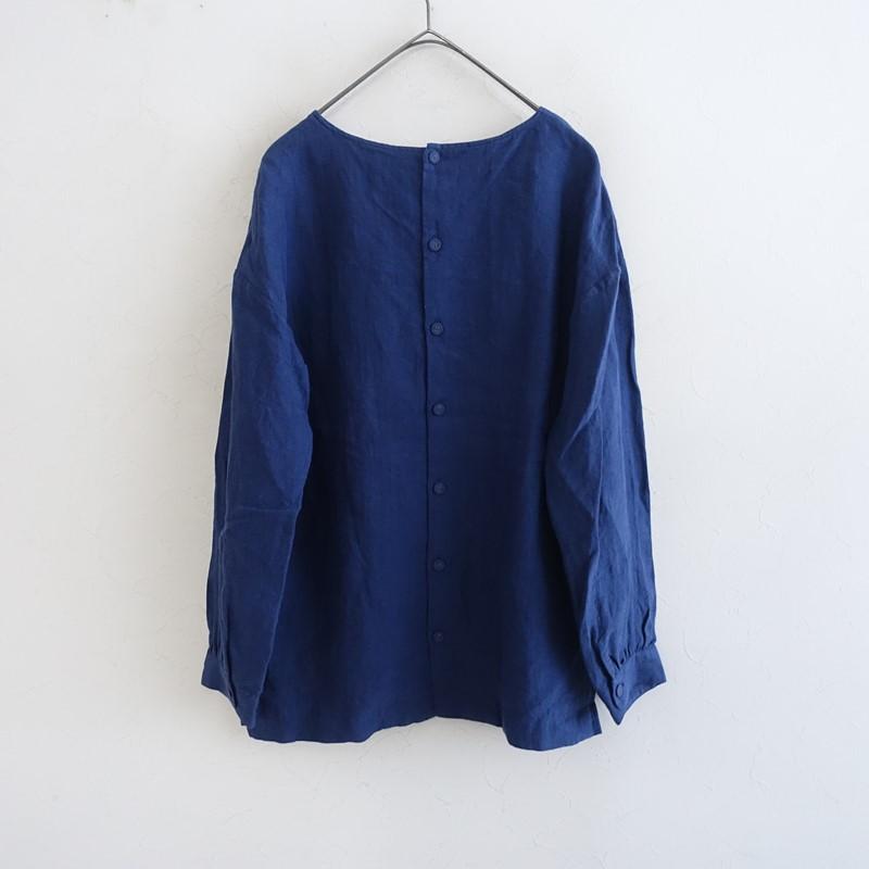 定価2万】アトリエナルセ atelier naruse *リネンノーカラー背開き