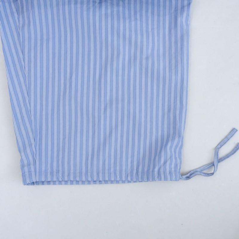 【2025SS/定価2.9万】ネストローブ nest Robe *It’s me コットンストライプバルーンサロペット*F綿ブルー(25-2601-150)【20B62】_6