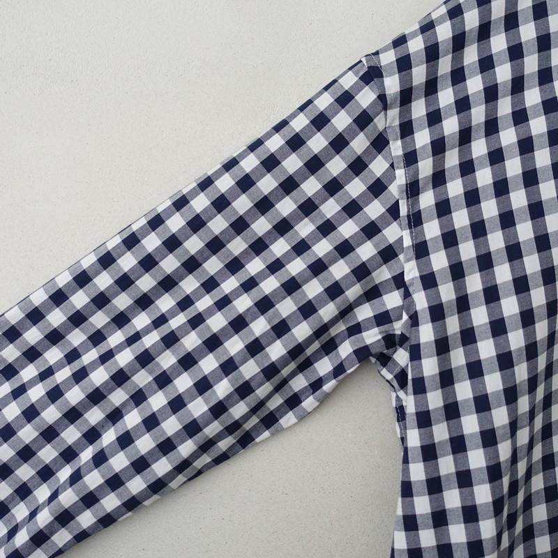 未使用/定価4.9万】ホーク holk *コットンギンガムチェックギャザー