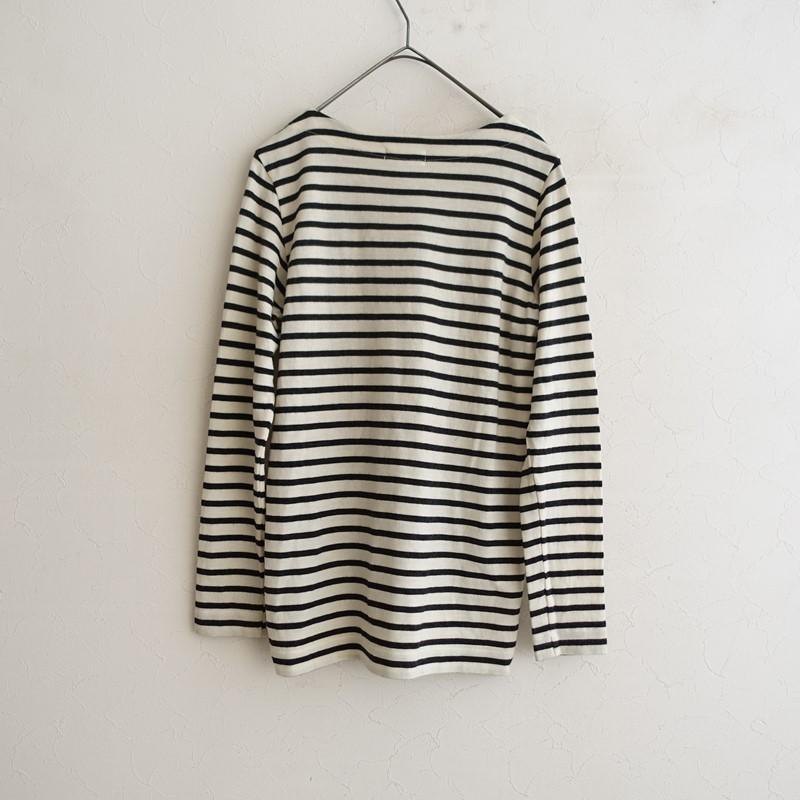 今期アトリエナルセ　ウールニットカットソー アトリエナルセ atelier naruse *ウールボーダーニットプルオーバー*F