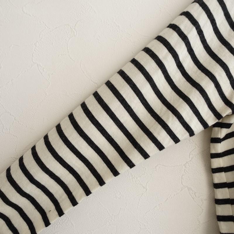 アトリエナルセ atelier naruse *ウールボーダーニットプルオーバー*F