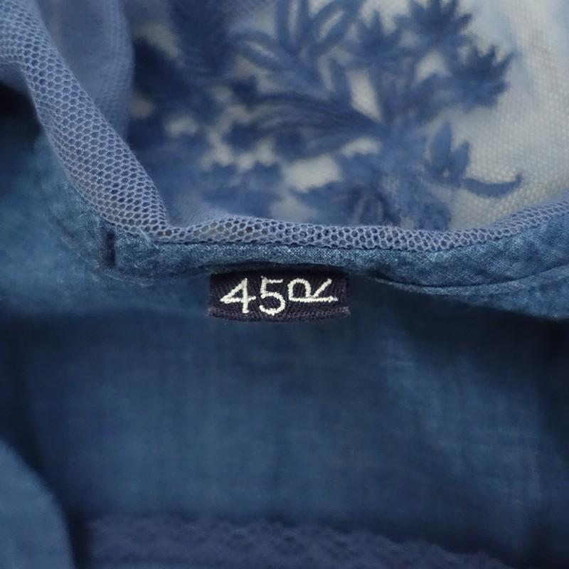 45R（フォーティファイブアール） 【美品/定価7.9万】45R *藍インド