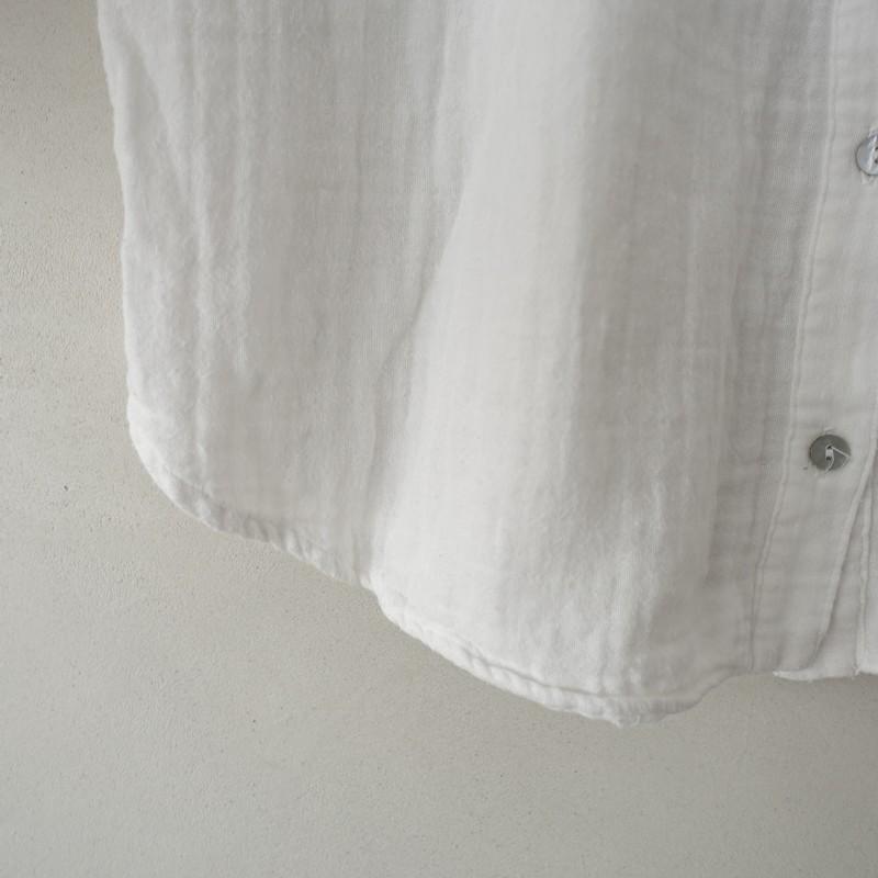 CLOTH&CROSS クロス＆クロス *コットンリネンダブルガーゼフリル 